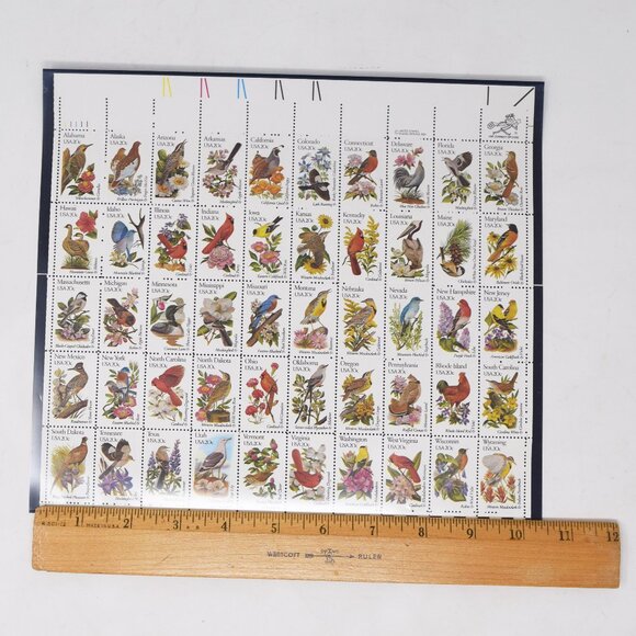 Scott #1953-02 State Birds & Flowers Mint Sheet Fifty 20 cent US Stamps VTG MNH - Picture 6 of 6
